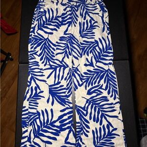 Happily Grey Blue and White Linen Pants